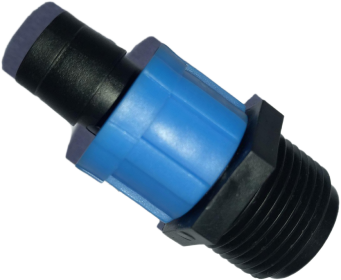 16mm Male Adaptor 20mm Blue Lock - IMS Group