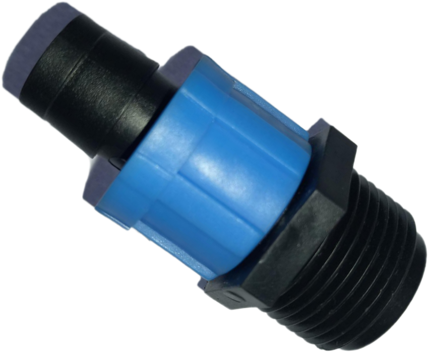 16mm Male Adaptor 20mm Blue Lock - IMS Group